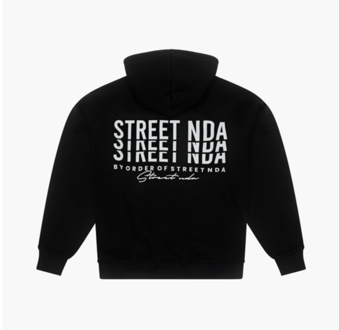 'Name Logo' Black Zip hoodie